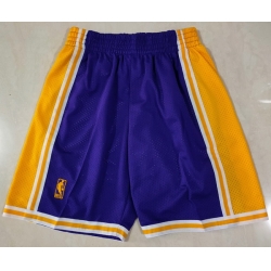 Lakers Purple Gold Shorts