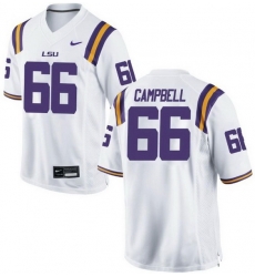 Will Campbell Game White Men's LSU Tigers Football Jersey