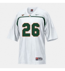 Men Miami Hurricanes Sean Taylor College Football White Jersey