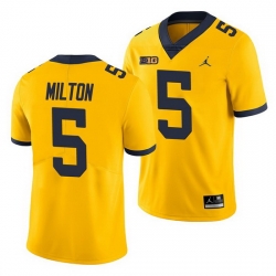 Michigan Wolverines Joe Milton Yellow Game Men'S Jersey