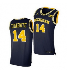 Michigan Wolverines Moussa Diabate Navy 2021 Class Jersey