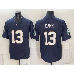 Men Notre Dame Fighting Irish  13 Riley Leonard Navy F U S E  Limited Stitched Jersey