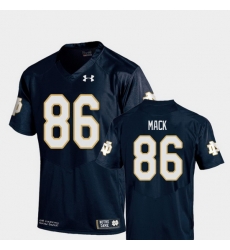 Men Notre Dame Fighting Irish Alize Mack 86 Navy College Football Replica Jersey