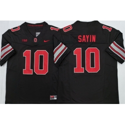 Men Ohio State Buckeyes  10 Julian Sayin Black 2026 F U S E  Limited Stitched Jersey