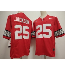 Men Ohio State Buckeyes  25 Lamar Bo Jackson Red 2026 F U S E  Limited Stitched Jersey