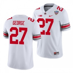 Ohio State Buckeyes Eddie George White 2021 Sugar Bowl College Football Jersey