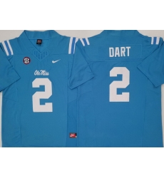 Men Ole Miss Rebels College #2 Jaxson Dart Blue Stitched NCAA Jersey Men Ole Miss Rebels College #2 Jaxson Dart Blue Stitched NCAA Jersey