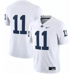 Nike Men's Penn State Nittany Lions  #11 White No Name Jersey