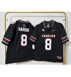 Men South Carolina Gamecocks 8 Nyck Harbor Black F U S E Stitched Jersey