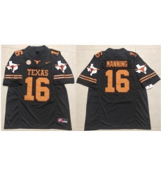 Men Texas Longhorn #16 Arch Manning Black F U S E Limited Jersey SEC Patch Men Texas Longhorn #16 Arch Manning Black F U S E Limited Jersey SEC Patch
