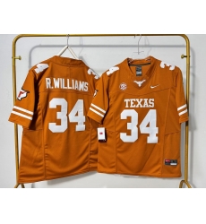 Men Texas Longhorns 34 Ricky Williams Orange F U S E Stitched Jersey Men Texas Longhorns 34 Ricky Williams Orange F U S E Stitched Jersey