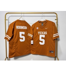 Men Texas Longhorns 5 Bijan Robinson Orange F U S E Stitched Jersey Men Texas Longhorns 5 Bijan Robinson Orange F U S E Stitched Jersey