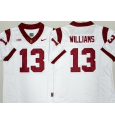 Men USC Trojans 13 Caleb Williams F U S E White Stitched Jersey Men USC Trojans 13 Caleb Williams F U S E White Stitched Jersey