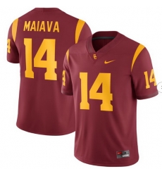 Men's Nike Jayden Maiava Cardinal USC Trojans Game Football Jersey Men's Nike Jayden Maiava Cardinal USC Trojans Game Football Jersey