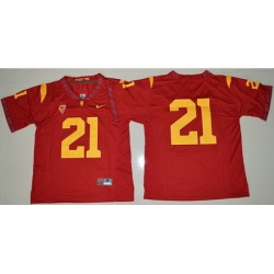 Trojans #21 Adoree 27 Jackson Red Limited Stitched NCAA Jersey