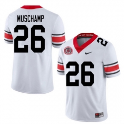 2020 Men #26 Jackson Muschamp Georgia Bulldogs 1980 National Champions 40th Anniversary College Foot