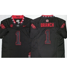 Georgia Bulldogs  1 Zachariah Branch White 2026 F U S E  Stitched Jersey