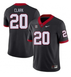 Men #20 Sevaughn Clark Georgia Bulldogs College Football Jerseys Stitched-Black