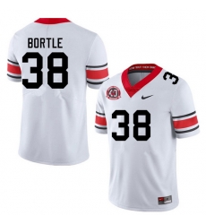 Men #38 Brooks Bortle Georgia Bulldogs College Football Jerseys Sale-40th Anniversary