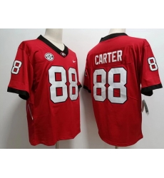 Men #88 Jalen Carter Georgia Bulldogs College Football Jerseys Sale-Red