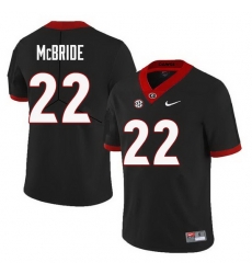 Men Georgia Bulldogs #22 Nate McBride College Football Jerseys Sale-Black