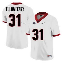 Men Georgia Bulldogs #31 Reid Tulowitzky College Football Jerseys Sale-White