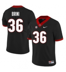 Men Georgia Bulldogs #36 Latavious Brini College Football Jerseys Sale-Black