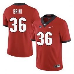 Men Georgia Bulldogs #36 Latavious Brini College Football Jerseys Sale-Red