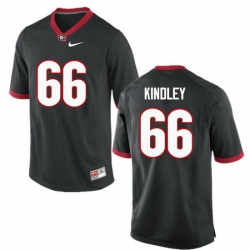 Men Georgia Bulldogs #66 Solomon Kindley College Football Jerseys-Black