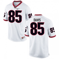 Men Georgia Bulldogs #85 Jordan Davis College Football Jerseys-White
