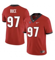 Men Georgia Bulldogs #97 Brooks Buce College Football Jerseys Sale-Red