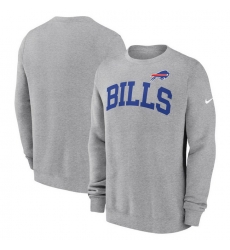 Men Nike Heather Gray Buffalo Bills Club Pullover Sweatshirt Men Nike Heather Gray Buffalo Bills Club Pullover Sweatshirt