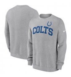 Men Nike Heather Gray Indianapolis Colts Club Pullover Sweatshirt Men Nike Heather Gray Indianapolis Colts Club Pullover Sweatshirt