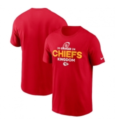 Men Kansas City Chiefs Red 2024 Playoffs T Shirt Men Kansas City Chiefs Red 2024 Playoffs T Shirt