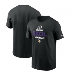 Men Minnesota Vikings Black 2024 Playoffs T Shirt Men Minnesota Vikings Black 2024 Playoffs T Shirt