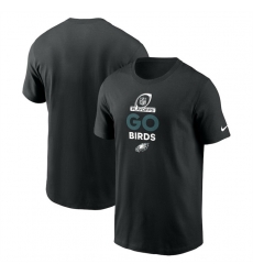 Men Philadelphia Eagles Black 2024 Playoffs T Shirt Men Philadelphia Eagles Black 2024 Playoffs T Shirt