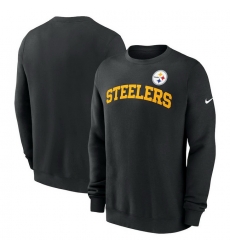 Men Nike Black Pittsburgh Steelers Club Pullover Sweatshirt Men Nike Black Pittsburgh Steelers Club Pullover Sweatshirt