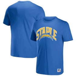 Men Los Angeles Chargers X Staple Light Blue Logo Lockup T Shirt