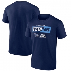 Men Tennessee Titans Navy X Bud Light T Shirt