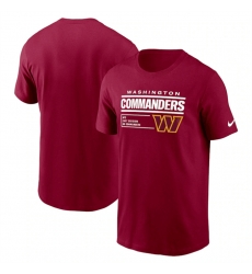 Men Washington Commanders Burgundy Division Essential T Shirt Men Washington Commanders Burgundy Division Essential T Shirt