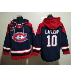 Men Montreal Canadiens #10 Guy Lafleur Navy Ageless Must-Have Lace-Up Pullover Hoodie Men Montreal Canadiens #10 Guy Lafleur Navy Ageless Must-Have Lace-Up Pullover Hoodie