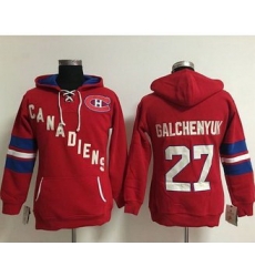 Women Montreal Canadiens 27 Alex Galchenyuk Red Old Time Heidi NHL Hoodie Women Montreal Canadiens 27 Alex Galchenyuk Red Old Time Heidi NHL Hoodie