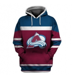 Men Colorado Avalanche Wine All Stitched Hooded Sweatshirt Men Colorado Avalanche Wine All Stitched Hooded Sweatshirt