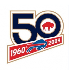 Stitched Buffalo Bills 50th Anniversary Jersey Patch Stitched Buffalo Bills 50th Anniversary Jersey Patch