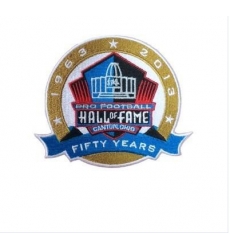 Stitched NFL 1963-2013 Pro Football Hall of Fame 50th Anniversary Fifty Years Jersey Patch Stitched NFL 1963-2013 Pro Football Hall of Fame 50th Anniversary Fifty Years Jersey Patch
