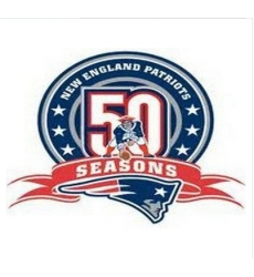 Stitched New England Patriots 50th Anniversary Jersey Patch Stitched New England Patriots 50th Anniversary Jersey Patch