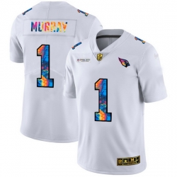 Arizona Cardinals 1 Kyler Murray Men White Nike Multi Color 2020 NFL Crucial Catch Limited NFL Jersey
