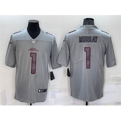 Men Arizona Cardinals 1 Kyler Murray Grey Atmosphere Fashion Stitched Jersey