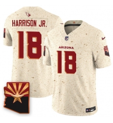 Men Arizona Cardinals 18 Marvin Harrison Jr  2025 F U S E Rivalries Vapor Untouchable Limited Stitched Jersey