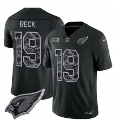 Men Arizona Cardinals  19 Carson Beck Black F U S E  2026 Salute to Service Limited Stitched Football Jersey
